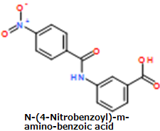 CAS#N-(4-Nitrobenzoyl)-m-amino-benzoic acid